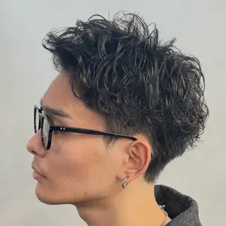 ショート パーマ ヘアアレンジ メンズ fifth 石川 凪のヘアスタイル
