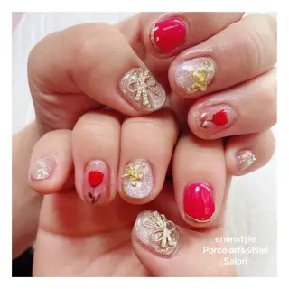 ミディアム ネイル 👑enen style👑のネイルデザイン