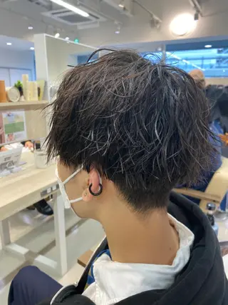 パーマ メンズ 韓国メンズ特化 パーマSatskiのヘアスタイル