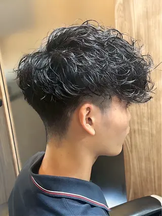 ミディアム 柴田 嘉文のヘアスタイル