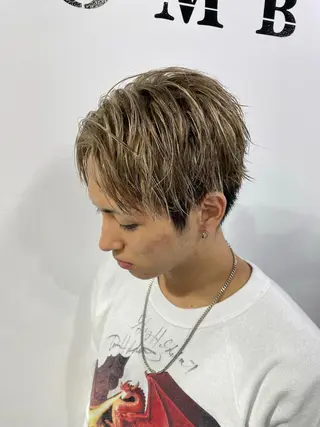 カラー メンズ 🐺ウルフ/レイヤー カット/高嶋湧大のヘアスタイル