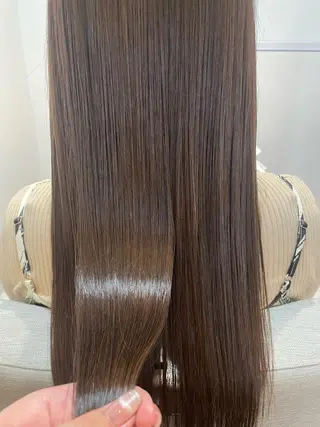 ロング カラー やました りなのヘアスタイル