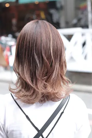 ミディアム カラー ヘアアレンジ 川内 政人のヘアスタイル