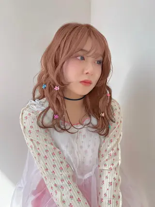 ロング ナナ♡レイヤーカット ♡似合わせカラーのヘアスタイル