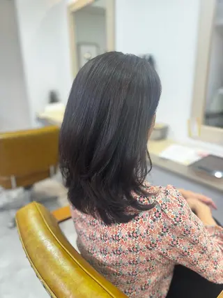 ミディアム カラー 金山/レイヤー カット/Hikariのヘアスタイル