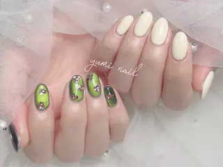 ネイル 𝐲𝐮𝐦𝐢🎀 長さ出しデザイン専門のネイルデザイン