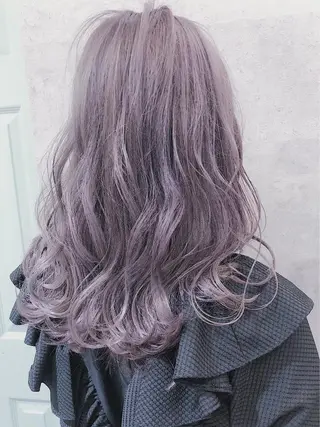 セミロング カラー 𝑺𝒂𝒌𝒊 🩶マンツーマン施術のヘアスタイル