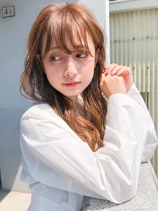セミロング カラー 【1日2名様限定】 AFLOAT白川雄副のヘアスタイル