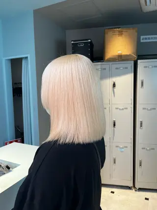 ミディアム カラー ブリーチカラー 🩵MIZUKIのヘアスタイル