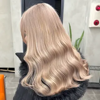 ロング カラー ブリーチ　ハイトーン 特化🌈フジタハルキのヘアスタイル
