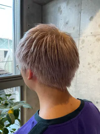 カラー ヘアアレンジ メンズ ボブ×艶カラー 特化・リクト💥のヘアスタイル