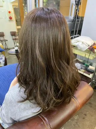 ロング カラー ヘアアレンジ 【艶髪×韓国風】 毛流れ職人 RYOのヘアスタイル