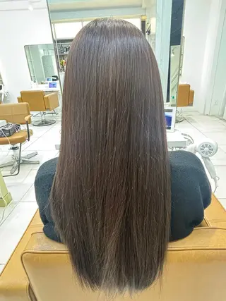 ロング カラー 🩶韓国ツヤ髪🩶 透明感カラー🇰🇷のヘアスタイル