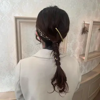 セミロング ヘアアレンジ 🌷川崎/ボブ/ アレンジ/コトネ🌷のヘアスタイル