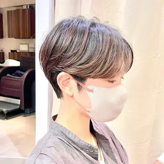 ショート カラー ショート/ボブ/ 透明感カラー/ほのかのヘアスタイル
