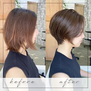 ショート くせ毛×ショート 上岡勇祐のヘアスタイル