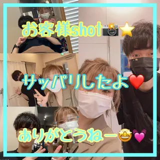 ショート カラー メンズ キッズ ✂︎ショート、ボブ、 レイヤー🩵YUMIのヘアスタイル