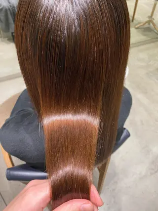 ロング パーマ THREE by keep所属・加藤 優紗のヘアスタイル