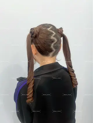 ロング ヘアアレンジ Hairset minoriのヘアスタイル