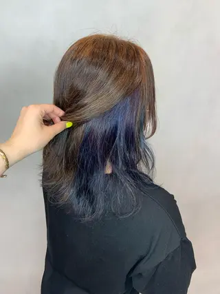 ミディアム カラー ヘアアレンジ stylist N0Nのヘアスタイル