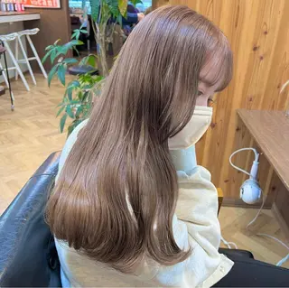 セミロング カラー パーマ ヘアアレンジ メンズ キッズ ネイル マツエク・マツパ アイブロウ 前川 朋香のヘアスタイル