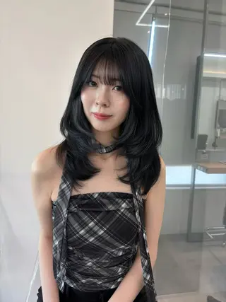 セミロング 透明感/韓国ヘア/ miyu 🎀のヘアスタイル