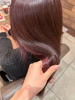 ロング カラー ｶﾉ / 艶カラー/レイヤーのヘアスタイル