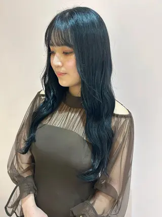 ロング ヘアアレンジ RINA/ハイトーン /レイヤー/髪質改善のヘアスタイル