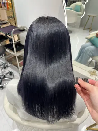 ミディアム カラー 𝑹𝒊𝒉𝒐🎀 名駅/大人韓国ヘアのヘアスタイル