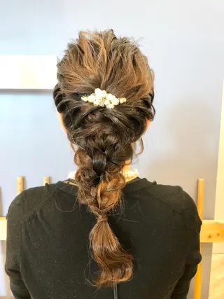 ロング ヘアアレンジ 小宮 真理奈のヘアスタイル
