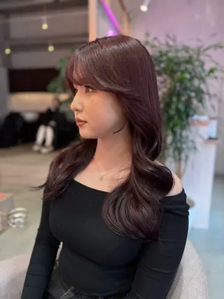 ロング 艶カラー✨レイヤー 𝐚𝐲𝐚𝐤𝐚のヘアスタイル
