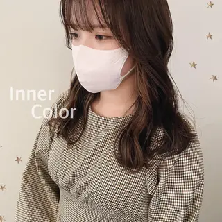 セミロング カラー 市川 千夏のヘアスタイル