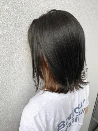 セミロング カラー ブリーチ koheiのヘアスタイル
