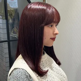 セミロング カラー 🍓女性専用サロン/ こころ🍓のヘアスタイル