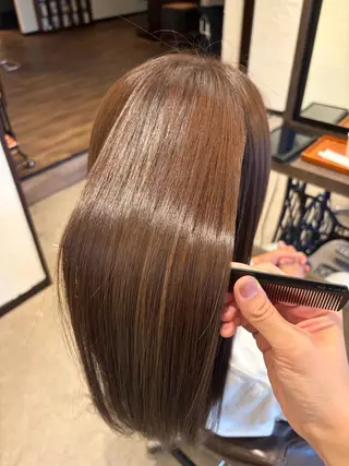 ロング カラー 山下ちひろ/似合わせ カット/髪質改善のヘアスタイル