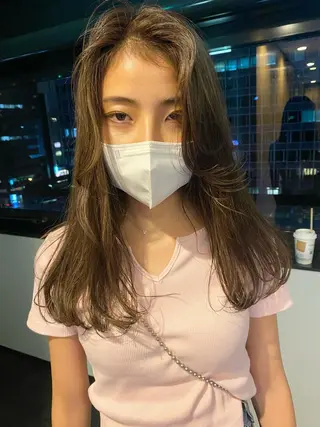 ロング デザインカラー/ボブ ブリーチカラー/ユリのヘアスタイル