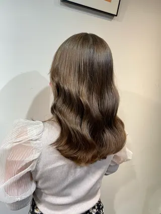 ミディアム カラー 縮毛矯正⭐️ TAKAHIROのヘアスタイル