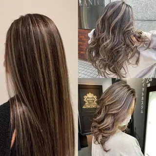 ロング カラー れい🫧 ハイトーン特化のヘアスタイル