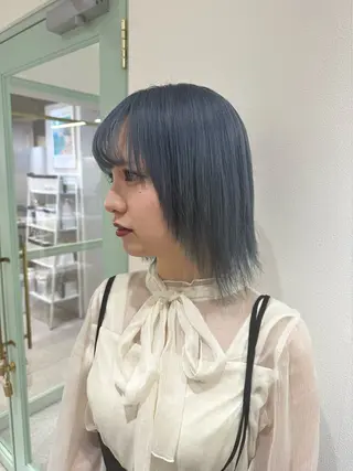 ミディアム カラー ケアブリーチ特化✨/ 艶カラー/エクステのヘアスタイル