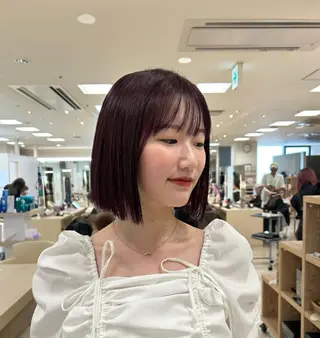 ショート カラー ヘアアレンジ/ベー ジュchiakiのヘアスタイル