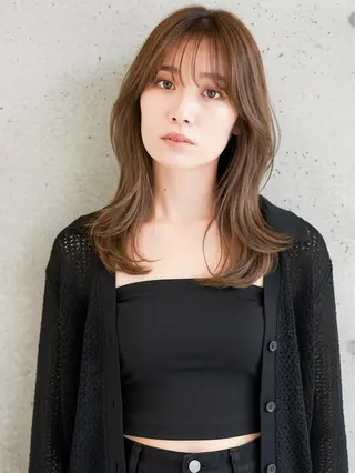 ロング モデル募集 神田梨世🪼のヘアスタイル