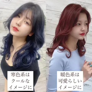 ロング カラー ヘアアレンジ LAVENDIA 初音のヘアスタイル