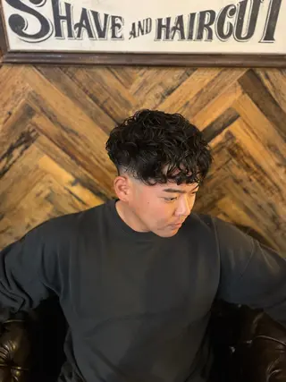 パーマ メンズ barber shop SUBARU所属・カットモデル募集中！ 澤田　葵のヘアスタイル