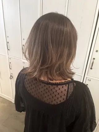 ミディアム カラー 銀座🤍ボブ/ ミディアム/佐野夢美のヘアスタイル