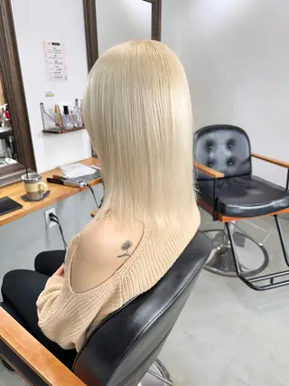 ミディアム カラー 💖艶・ブリーチ 透明感miyu💖のヘアスタイル