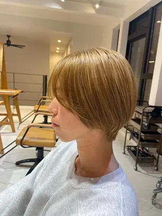 ショート ヤタガイ ミツエのヘアスタイル