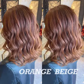 セミロング カラー 佐々木 裕一のヘアスタイル