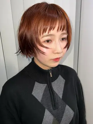 ショート カラー 圧倒的デザイン力 店長🎨RENAのヘアスタイル