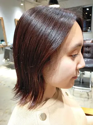 ミディアム カラー Culumi クルミ 松井照雄/梅田茶屋町のヘアスタイル