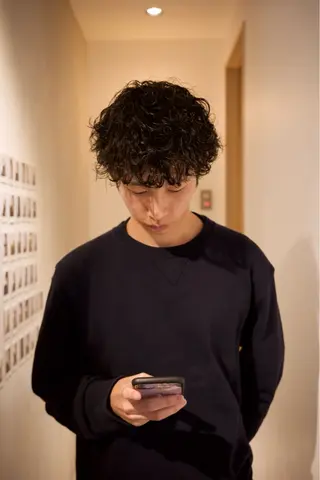 パーマ メンズ 🌀渋谷ボブパーマ 🌀河野瑠太のヘアスタイル